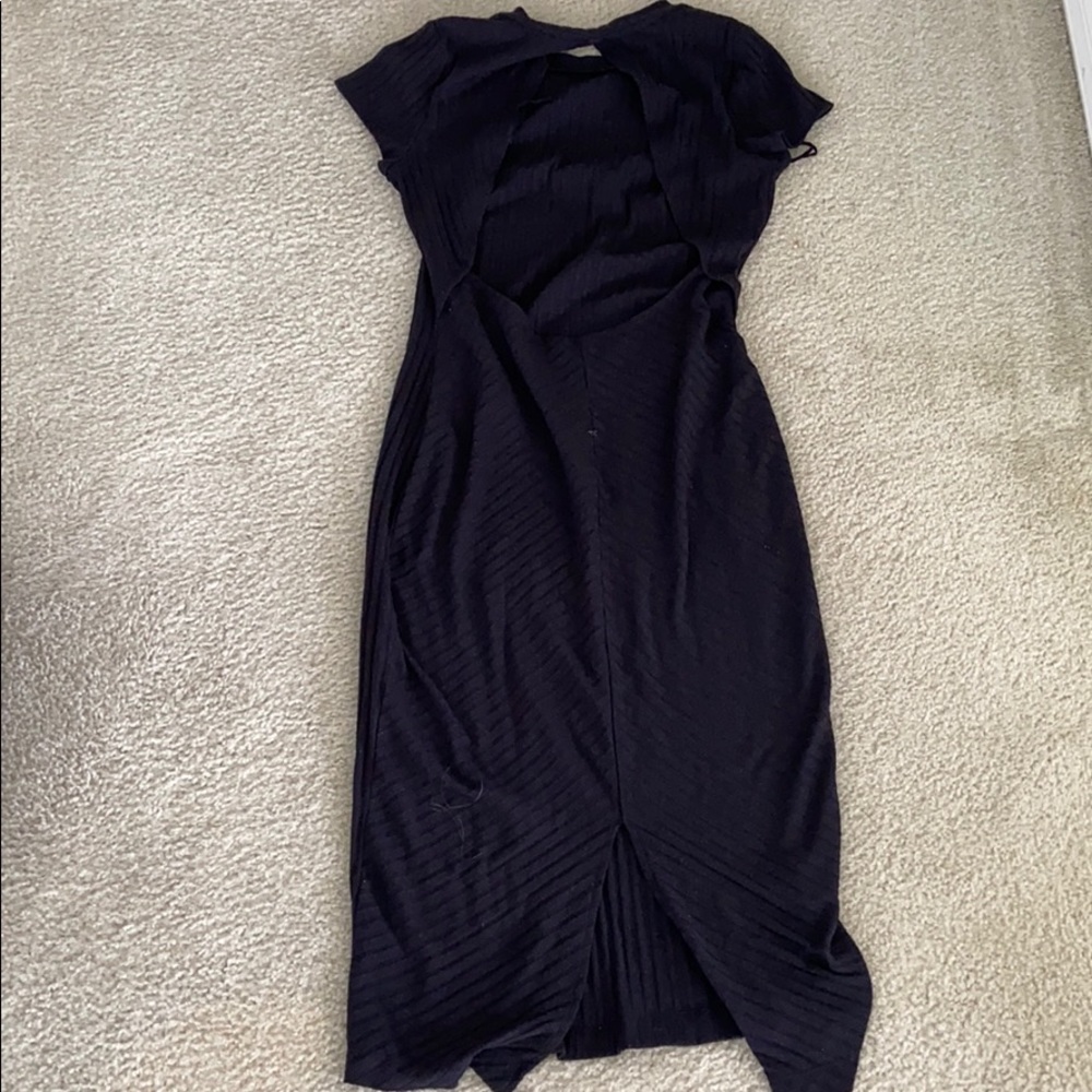 Open back long dress